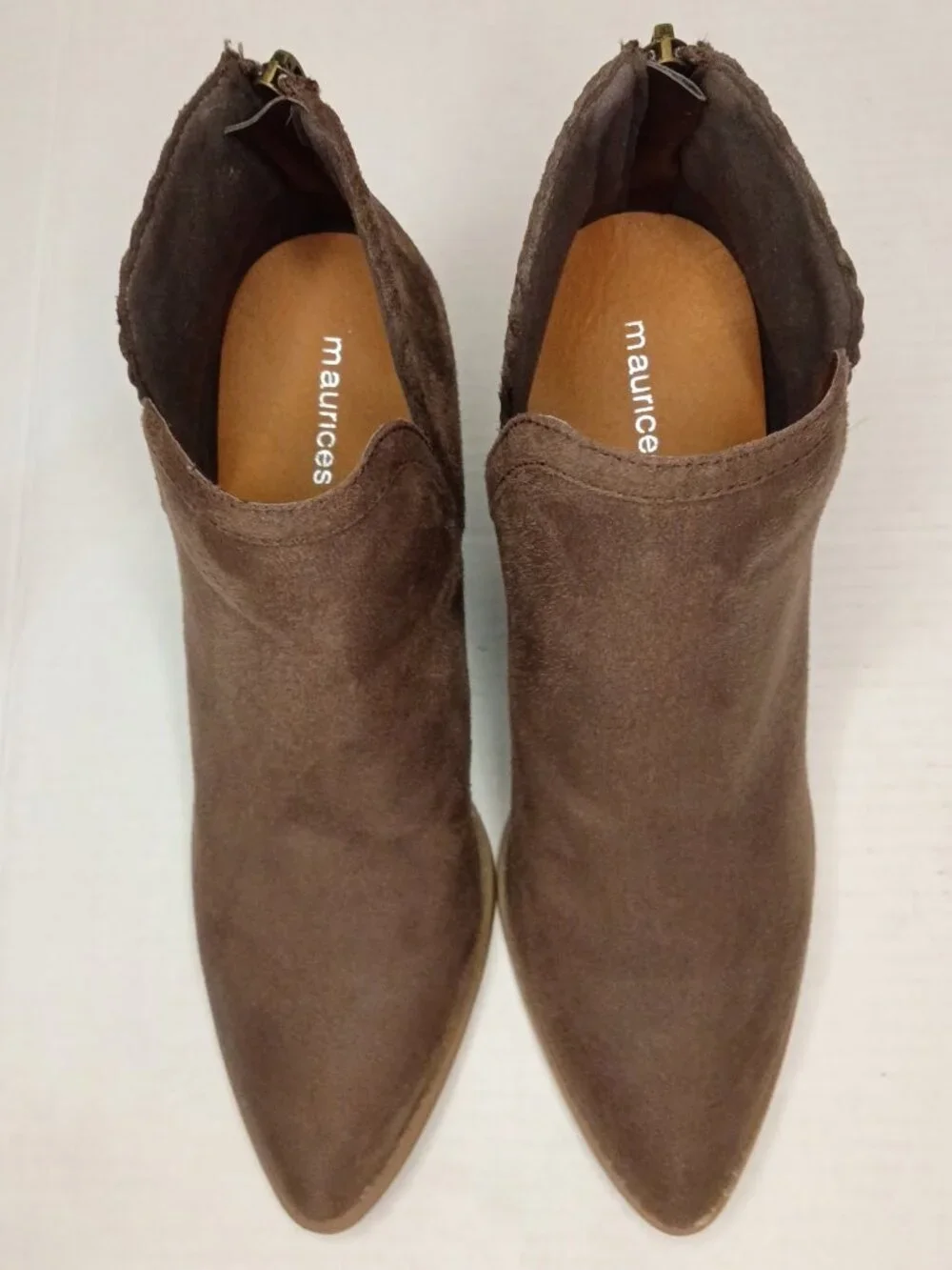 Maurices Belle Brown Cutout Pointed Toe Ankle Booties Women’s Size 10M